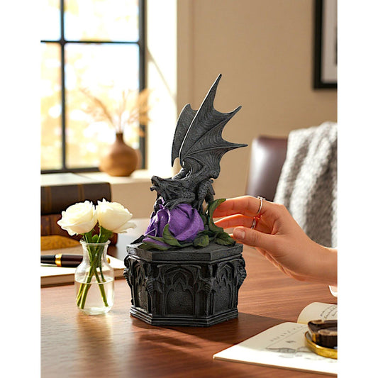 Dragon Beauty Box by Anne Stokes Gothic Fantasy Jewellery Holder Ornament