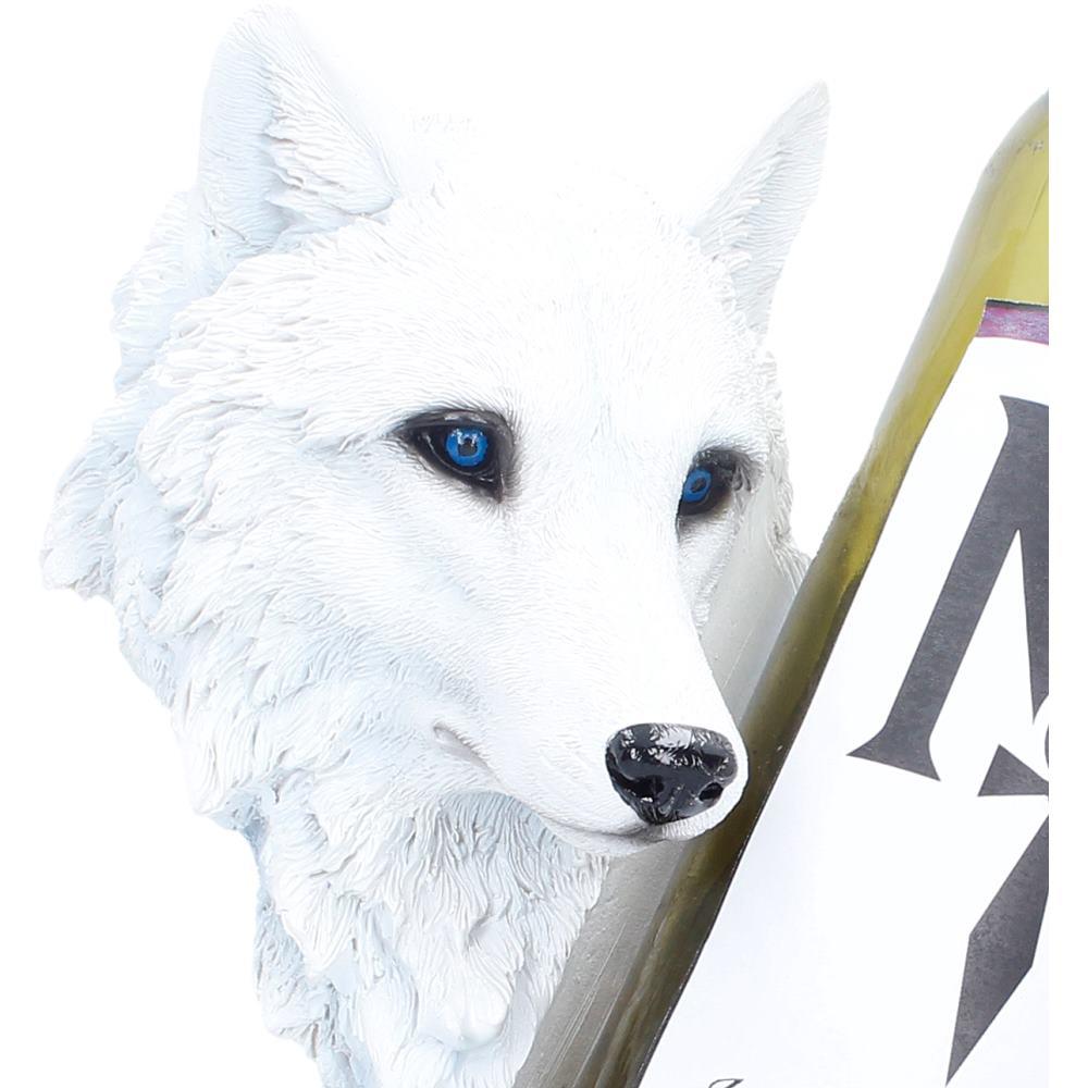 Wolf Head Wine Holder Fantasy Gothic Home Decor Animal Sculpture Wine Rack