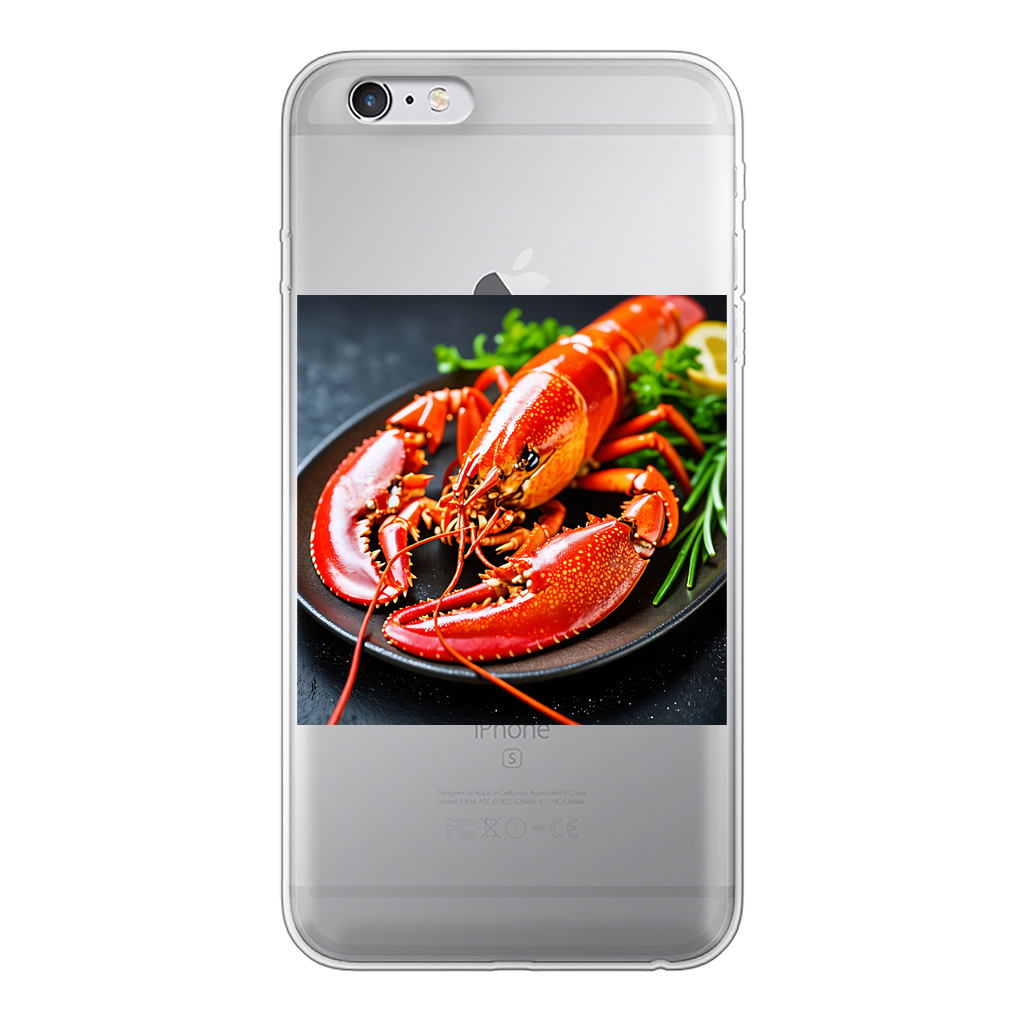 Food Back Printed Transparent Soft Phone Case