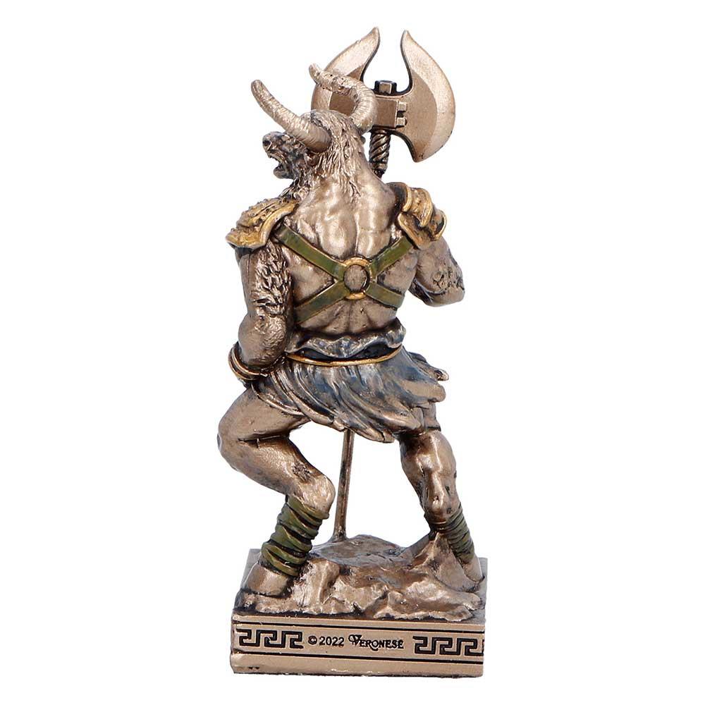 Minotaur Mini Figurine Greek Mythology Beast Warrior Axe Statue Ornament Art