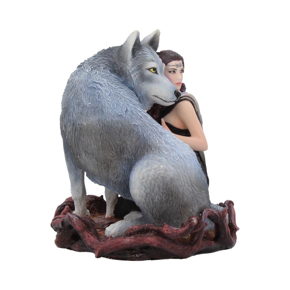 Wolf Guardian Woman Figurine Anne Stokes Fantasy Art Gothic Pagan Wicca Resin Collectible