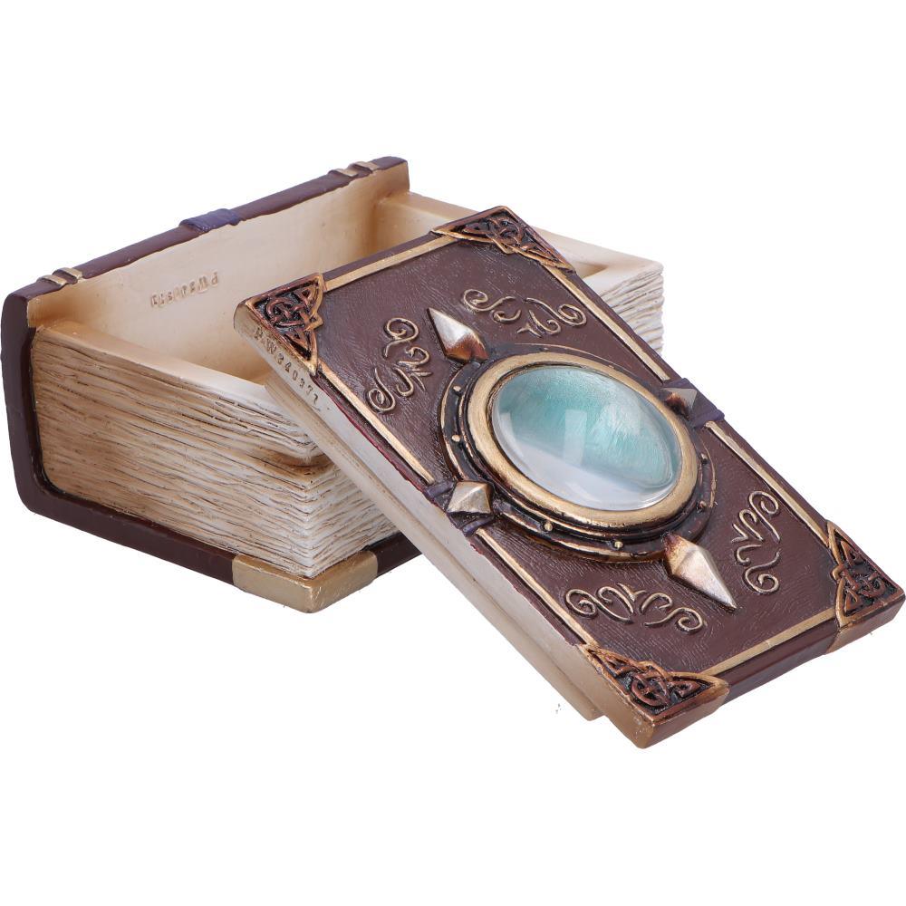 Spell Book Trinket Box Gothic Wiccan Witchcraft Jewellery Keepsake Ornament