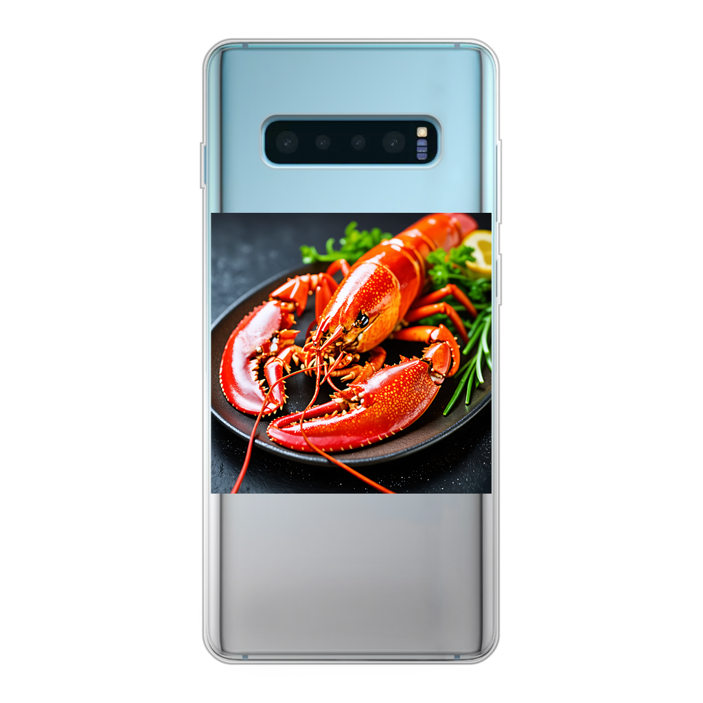 Food Back Printed Transparent Soft Phone Case