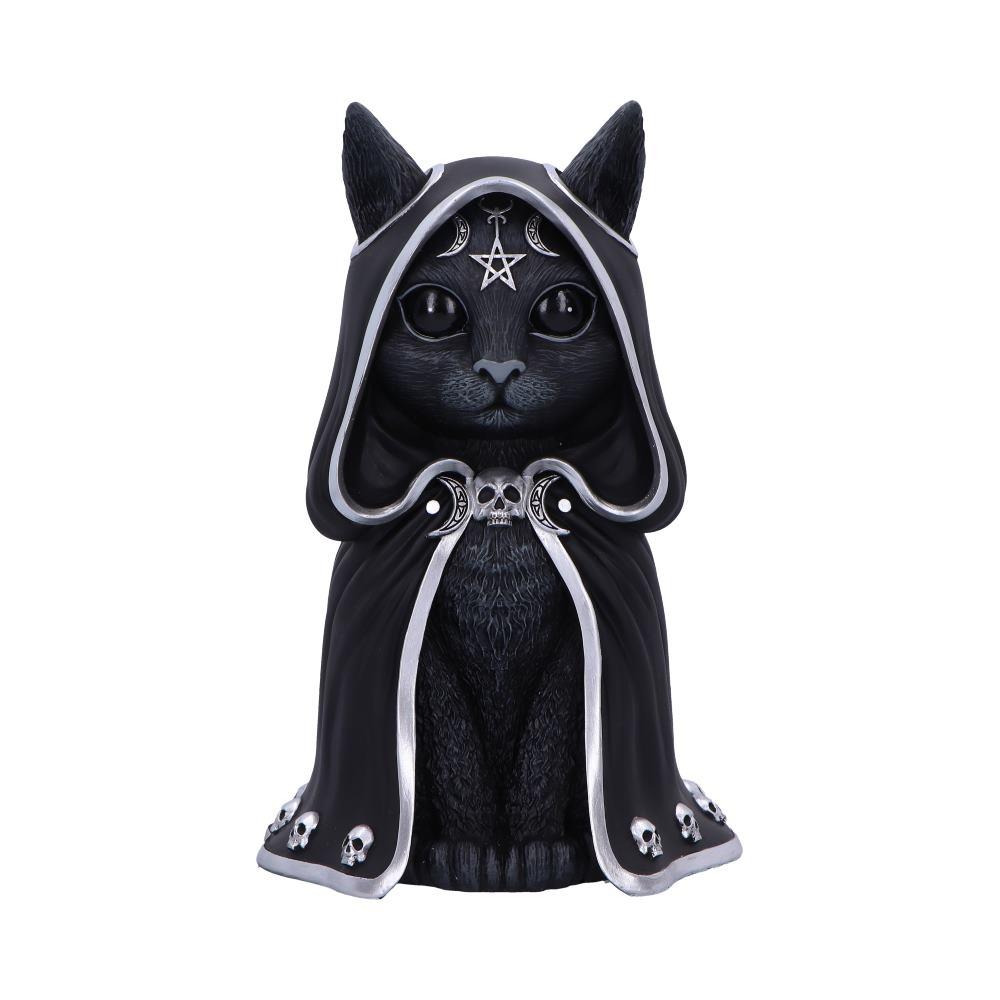 Zefur Cult Cuties Figurine Gothic Black Cat Ornament Occult Altar Statue Gift