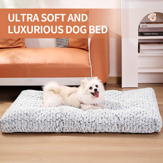 Ultra Soft Luxury Dog Bed - Plush & Cosy Pet Mattress, Washable Cushion for Small to Large Dogs, Perfect for Indoor Comfort