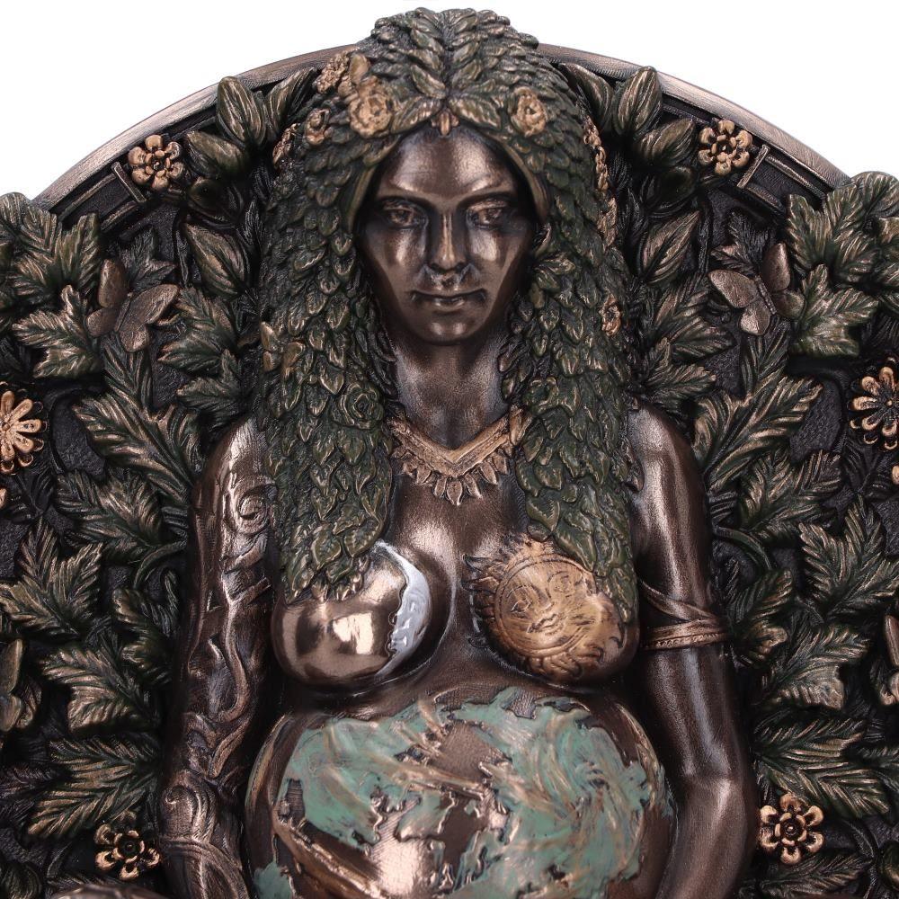 Gaia Mother Earth Wall Plaque Wicca Pagan Altar Decor Shrine Gothic Decor 15cm