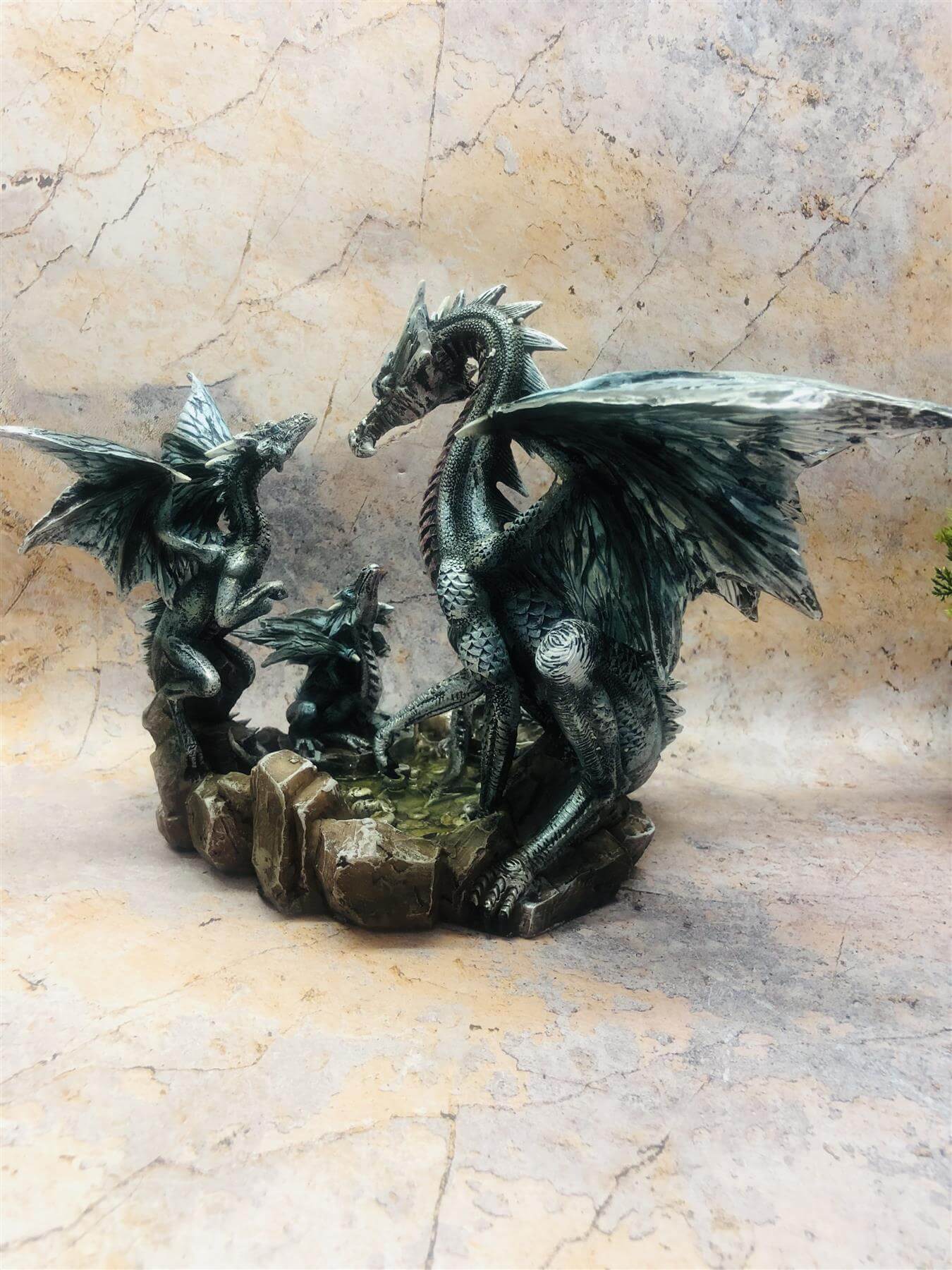 Mother Dragon Statue Fantasy Art Home Decor Sculpture