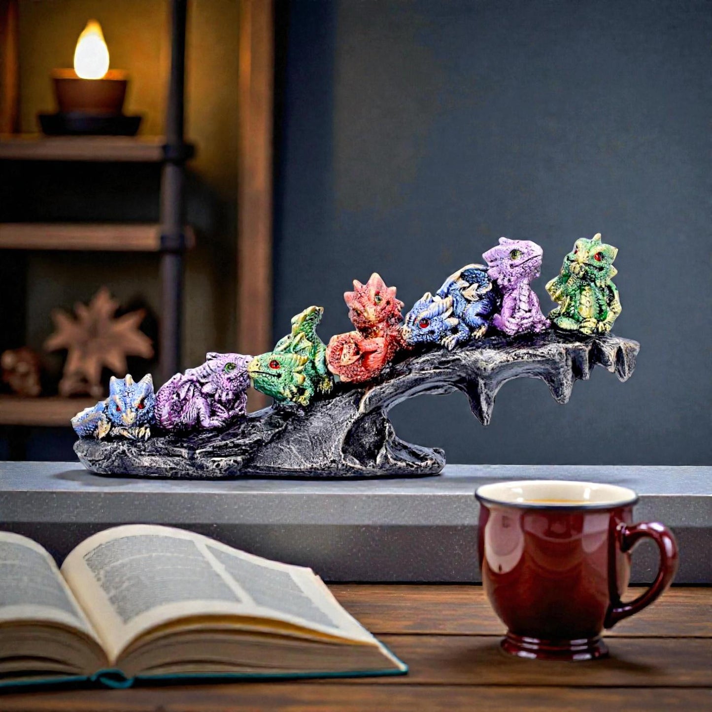 Fantasy Dragon Ornament Hatchling Figurines Mythical Baby Dragons Collectible
