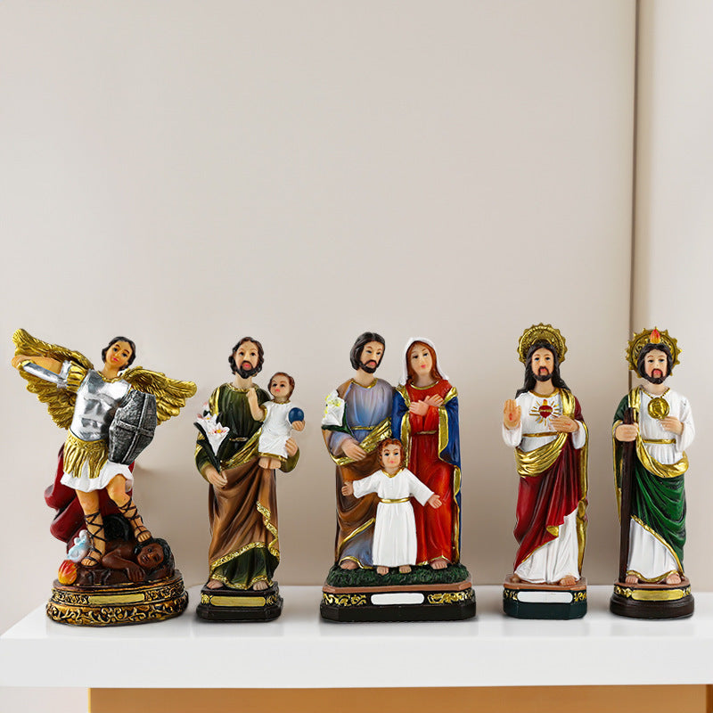 Religious Virgin Jesus Birth Resin Decorations
