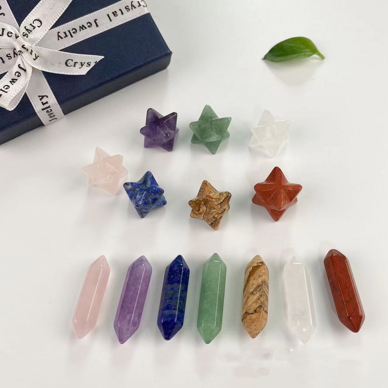 Household Colorful Crystal Gemstone Set Ornament