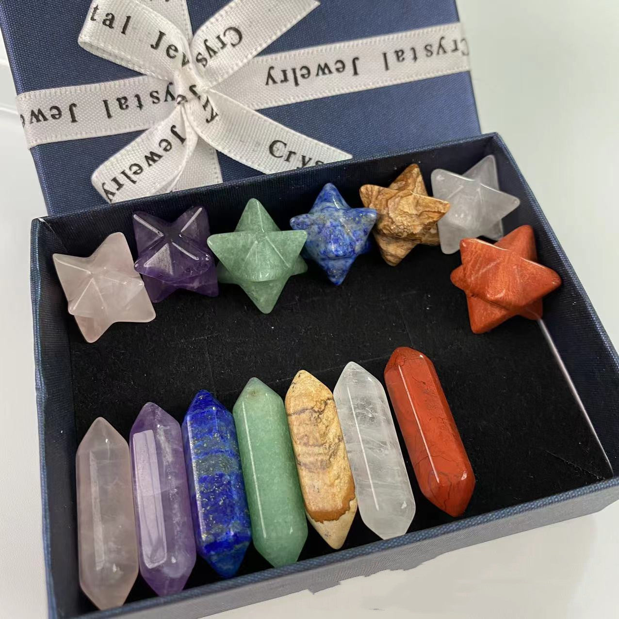 Household Colorful Crystal Gemstone Set Ornament