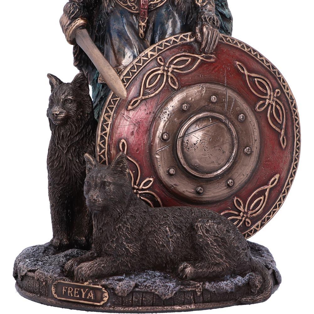 Freya Goddess Figurine Norse Warrior Deity Statue Pagan Mythology Love & War