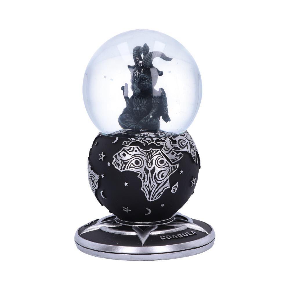 Gothic Baphomet Snow Globe Occult Home Decor Witchcraft Collectible Fantasy Art Decor