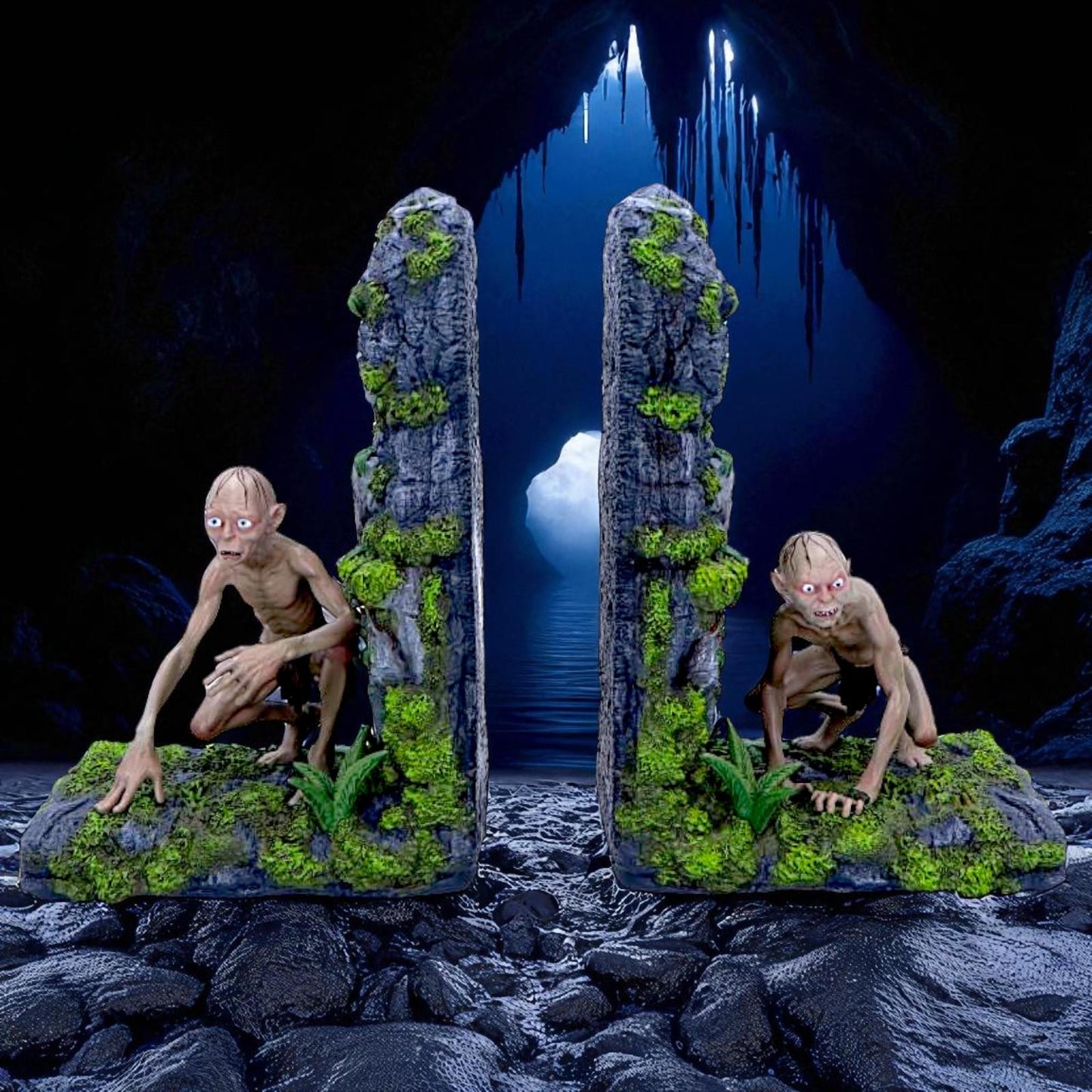 Lord Of The Rings Gollum & Smeagol Bookends Figurine Movie Collectible Display