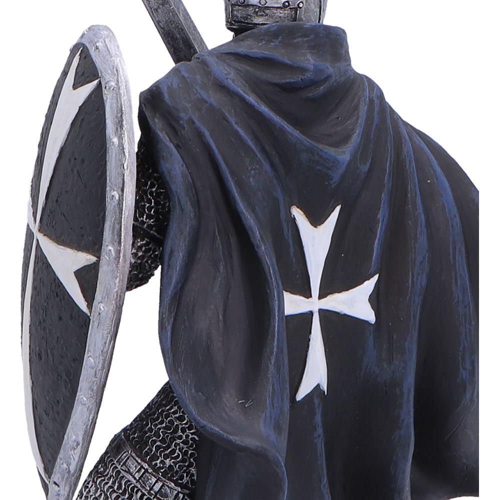 Dark Templar Knight Statue Figurine Ornament Medieval Crusader Sword Shield