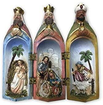 Nativity Triptych Religious Ornament Figurine Statue Symbol Worship ChristmasHand-cast nativity triptych, ideal for home decor or as a special gift. Crafted from high-quality resin and individually hand-finished. Brand new and boxed.Osiris Craftworks