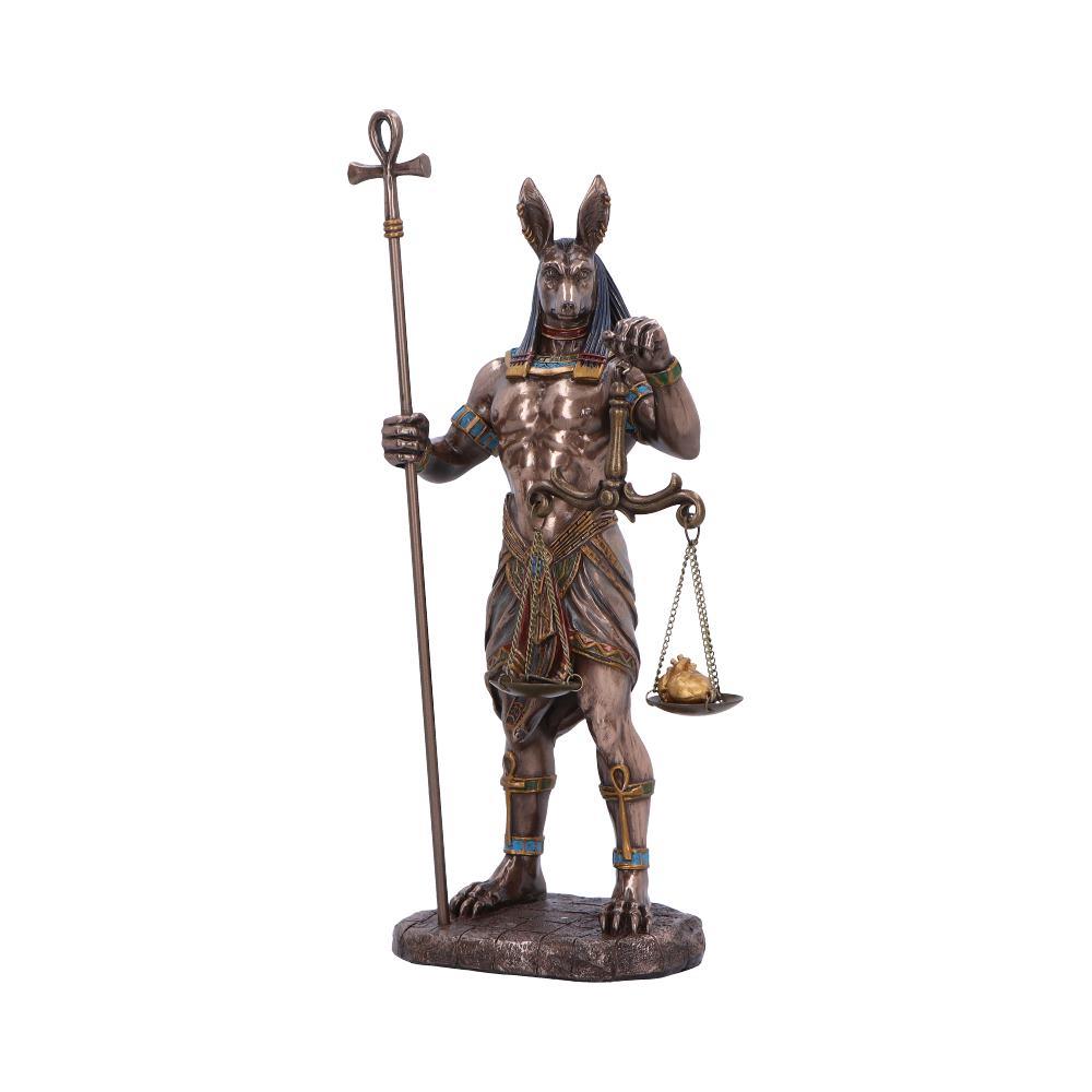 Egyptian Anubis Figurine Mythological Statue God of Death with Ankh and Scales