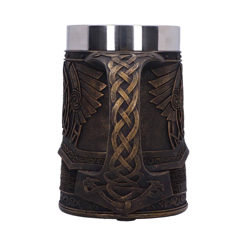 Norse Odin Tankard Viking God Drinking Mug Mythology Valhalla Collectible