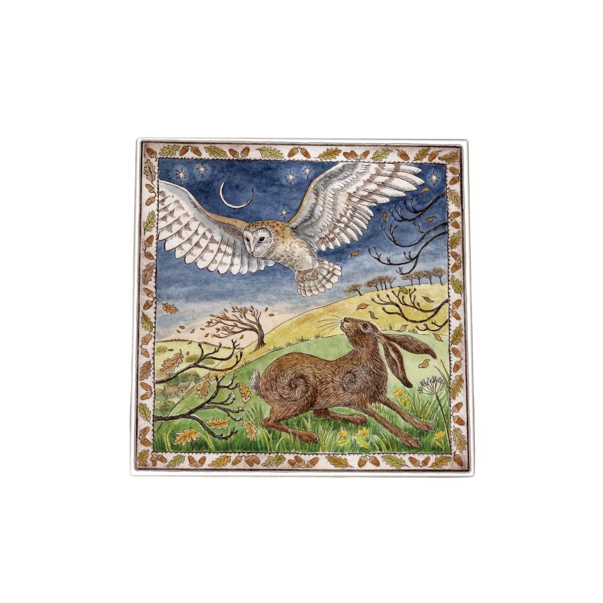 Bringing In The Winter Winds Ceramic Art Tile by Wendy Andrew | 20X20 cm | Boxed | Wall Art Decor