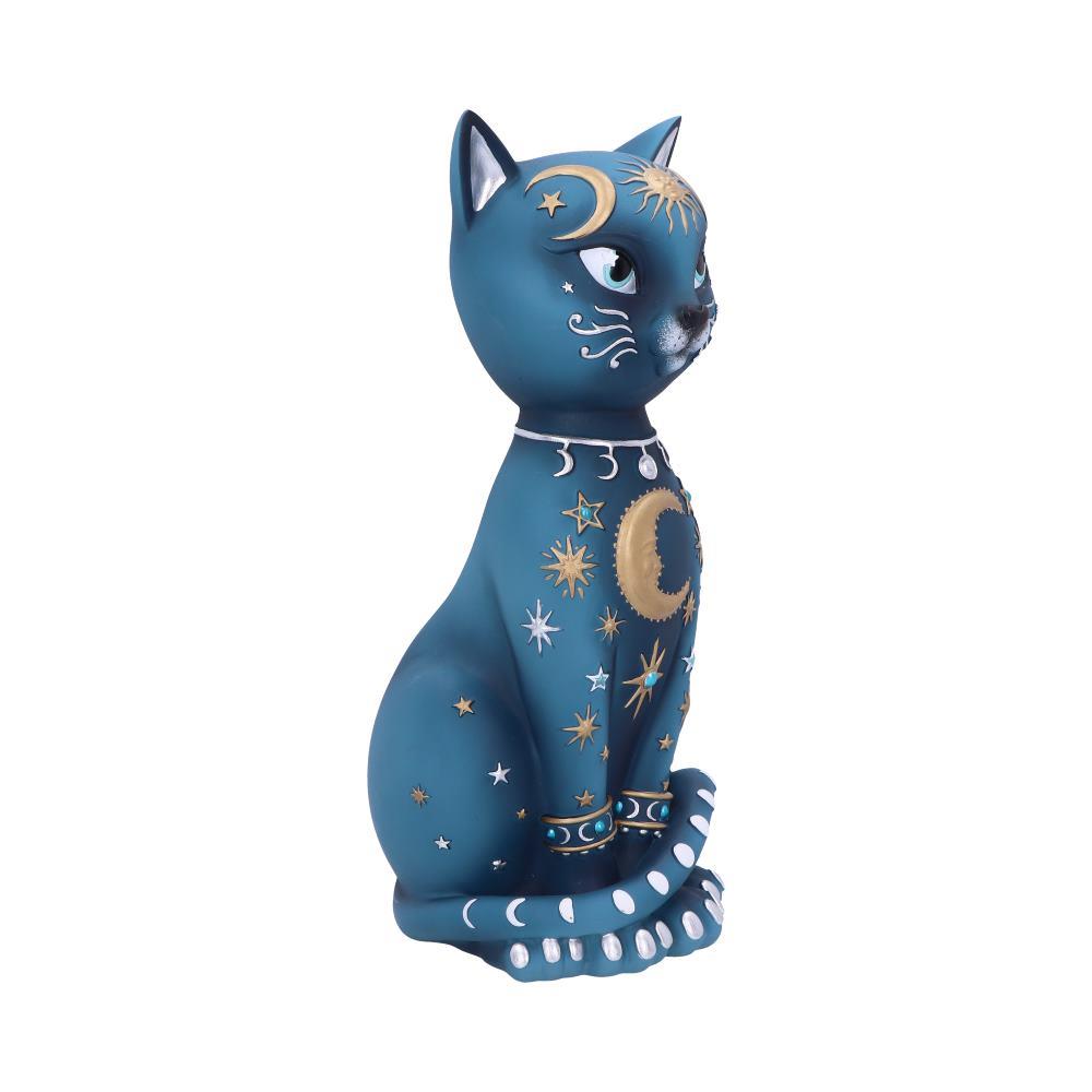 Mystical Celestial Cat Statue Moon Phase Kitty Figurine Astrology Inspired  Decor