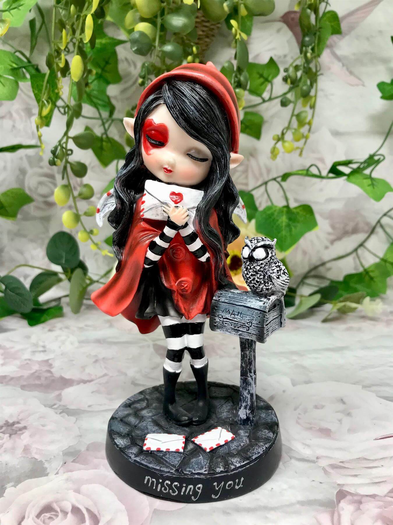 Dolly Fae Collection "Missing You" Fairy with Owl By Selina Fenech