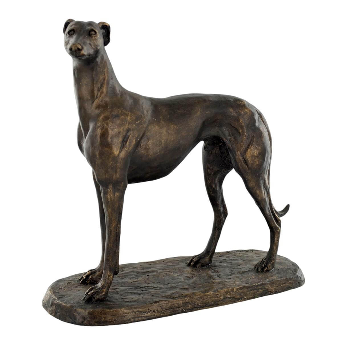 Elegant Greyhound Sculpture in Bronze Effect Resin by Harriet Glen -  Dog Art Statue - Perfect for Home Décor & Collectors