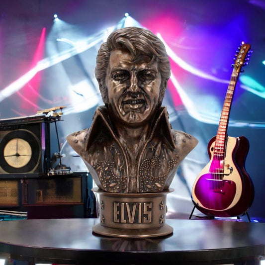 Large Elvis Presley Bust Officially Licensed Figurine by Nemesis Now 33cm New Boxed