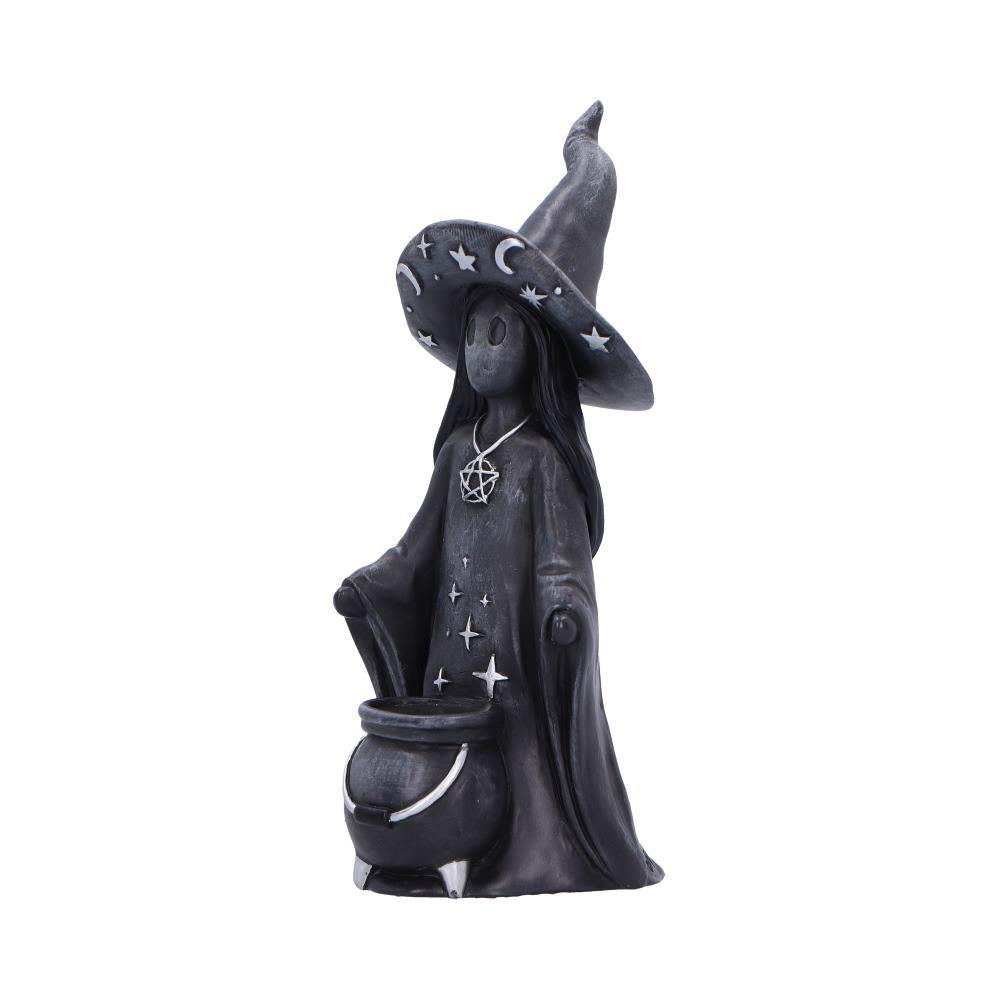Dazzle Little Souls Figurine Witch Spirit with Cauldron Fantasy Wiccan Gothic Decor