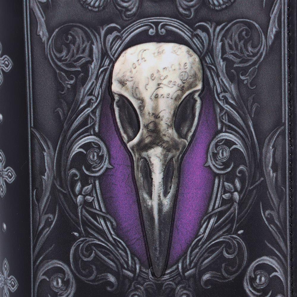 Edgar Allan Poe Raven Purse - Nevermore Gothic Wallet Dark Fashion Accessory