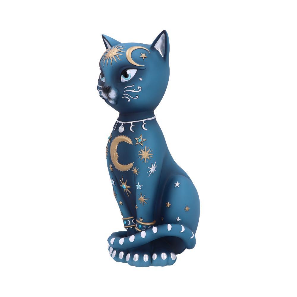 Mystical Celestial Cat Statue Moon Phase Kitty Figurine Astrology Inspired  Decor