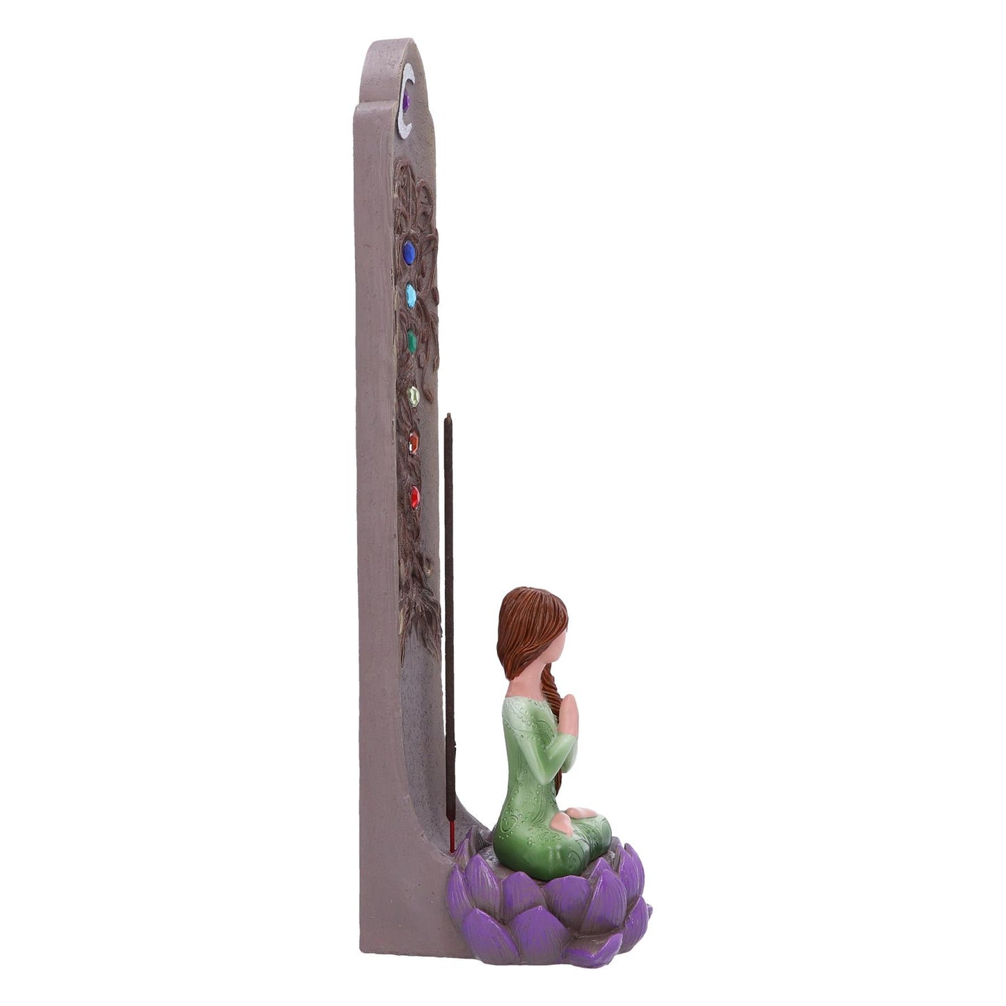 Chakra Lotus Meditation Incense Burner Yoga Spiritual aromatherapy Ornament