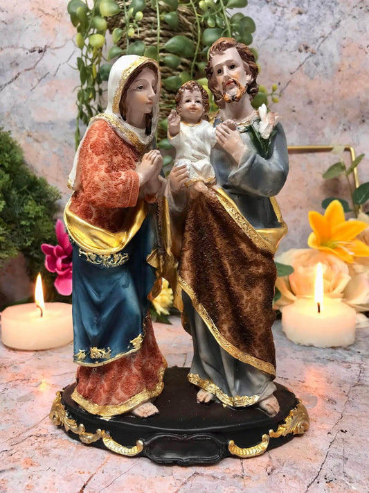 Holy Family Statue of the Virgin Mary Joseph and Jesus Religious Ornament Figure Home Decor