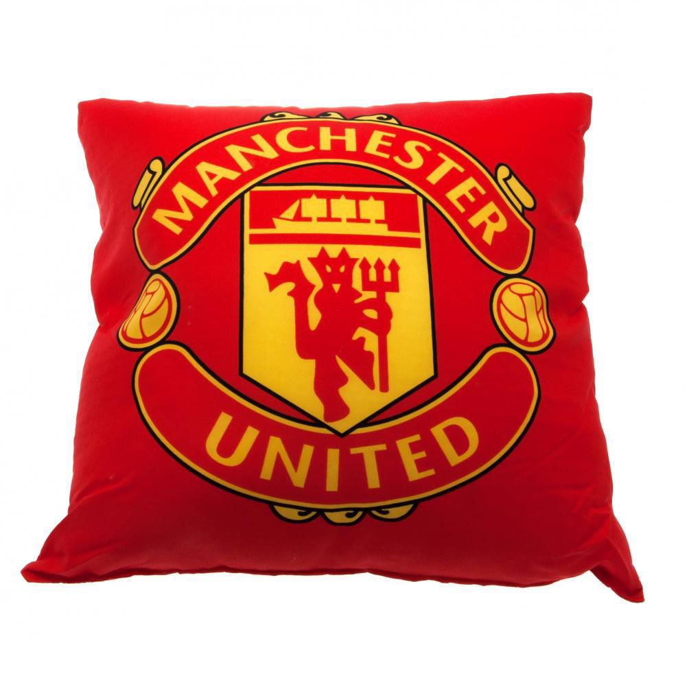 Manchester United FC Cushion  Supporter Memorabilia Pillow Club Logo Gift Idea