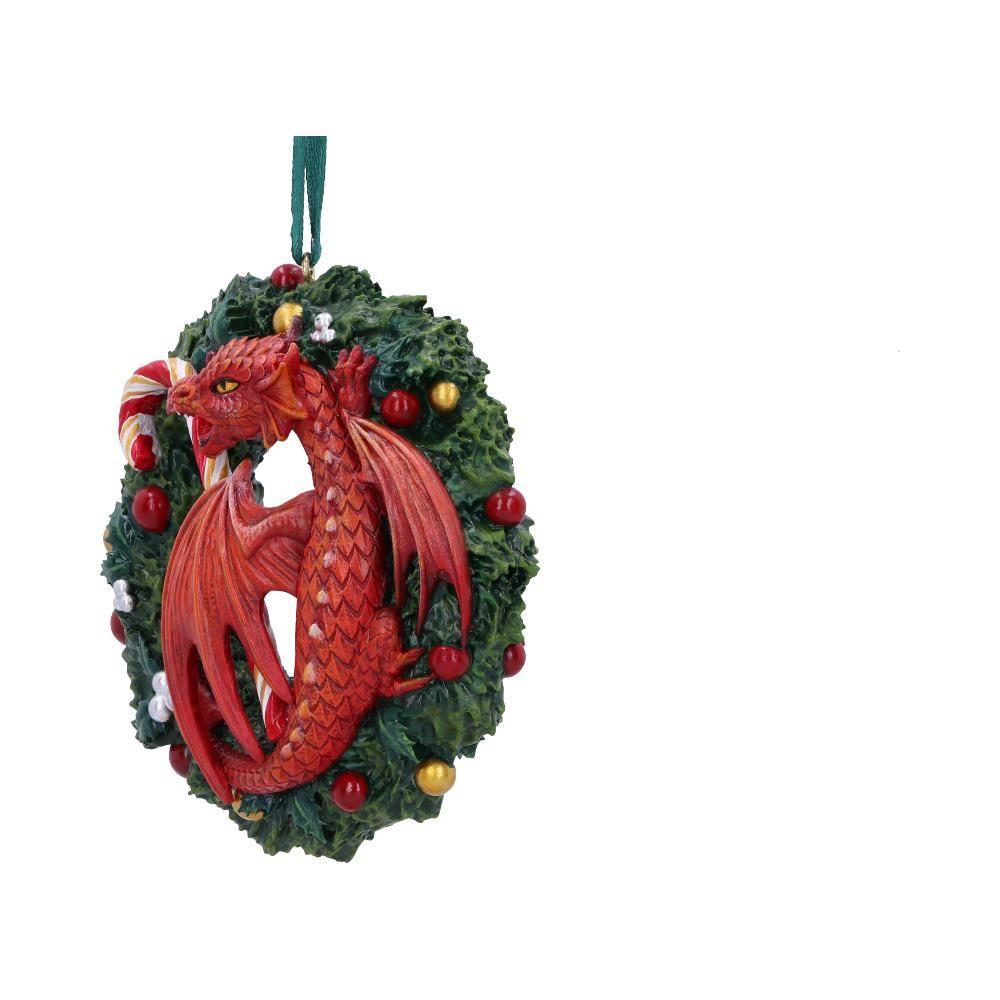 Anne Stokes Sweet Tooth Hanging Dragon Christmas Ornament 9cm  Gothic Fantasy Resin Decoration