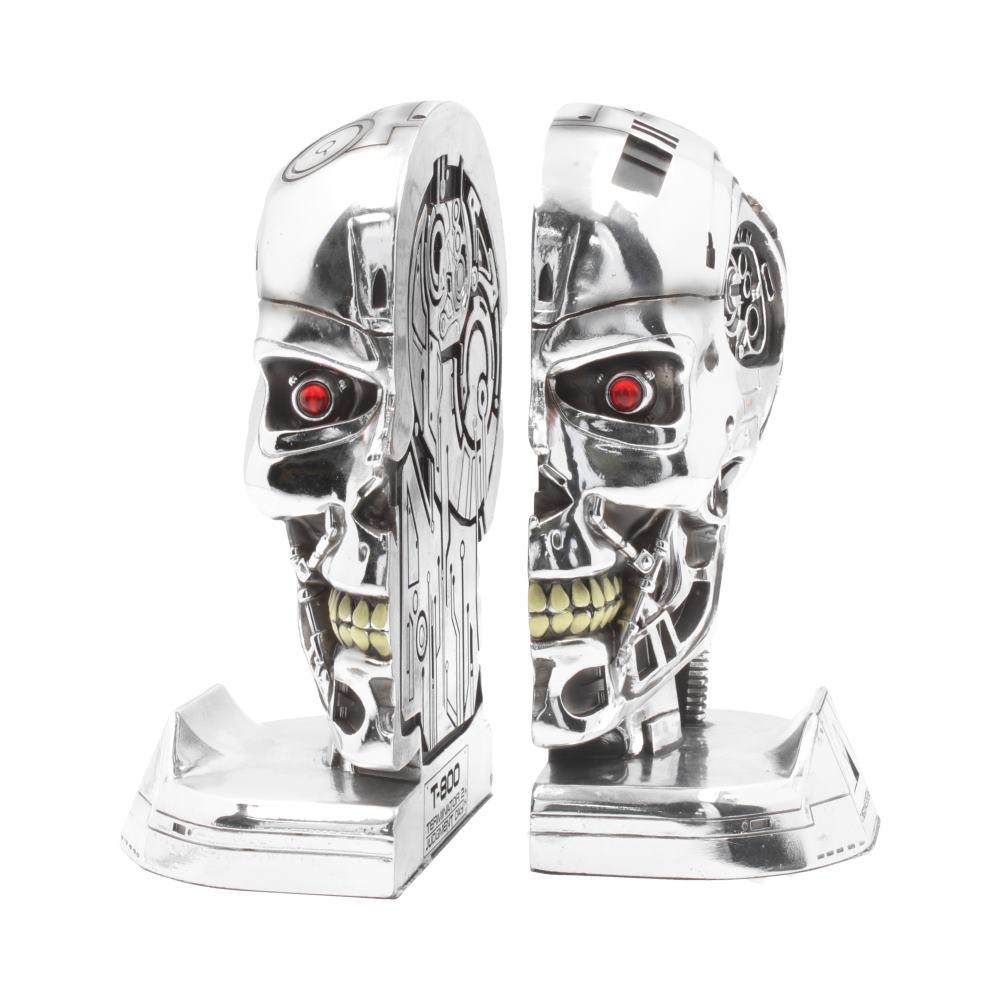 Official T2 Judgement Day Bookends T-800 Endoskeleton Figurines Movie Collectible