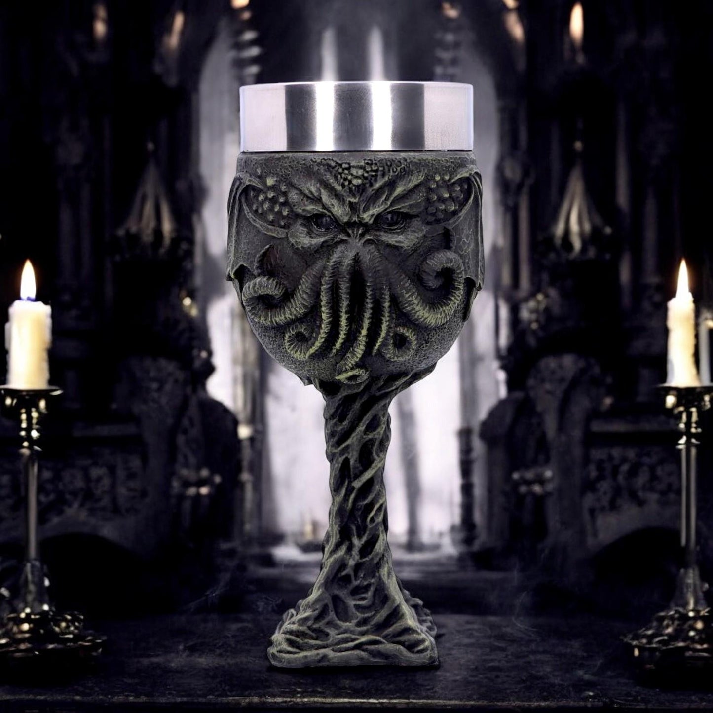 Cthulhu Goblet - Horror Resin Chalice Nemesis Now - Gothic Drinkware - Home Decor