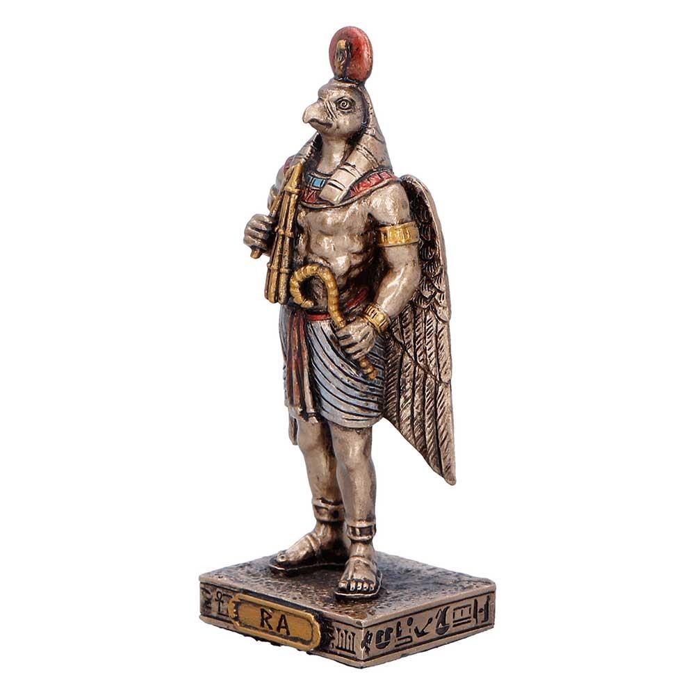 Small Ra Sun God Mini Figurine Egyptian Mythology Statue Ancient Egypt Decor