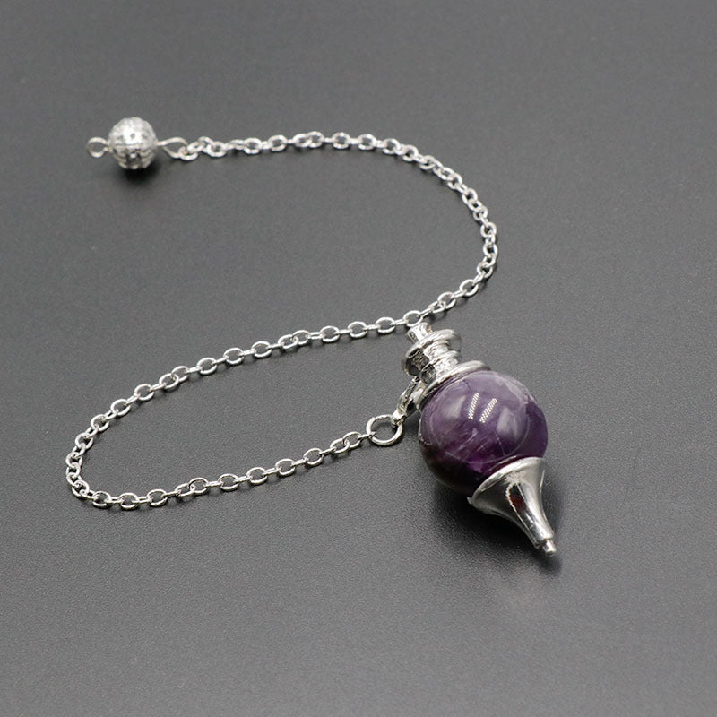 Natural Crystal Cone Pendant Spirit Pendulum