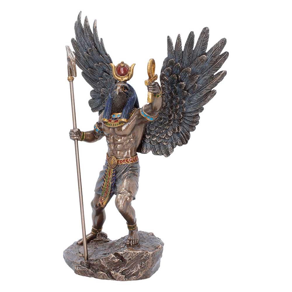 Ra Egyptian Sun God Statue Figurine Ornament Sculpture Winged Deity Mythology Decor