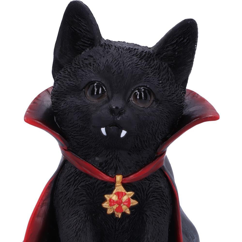 Gothic Vampire Black Cat Figurine Halloween Collectible Spooky Home Decor  Ornament