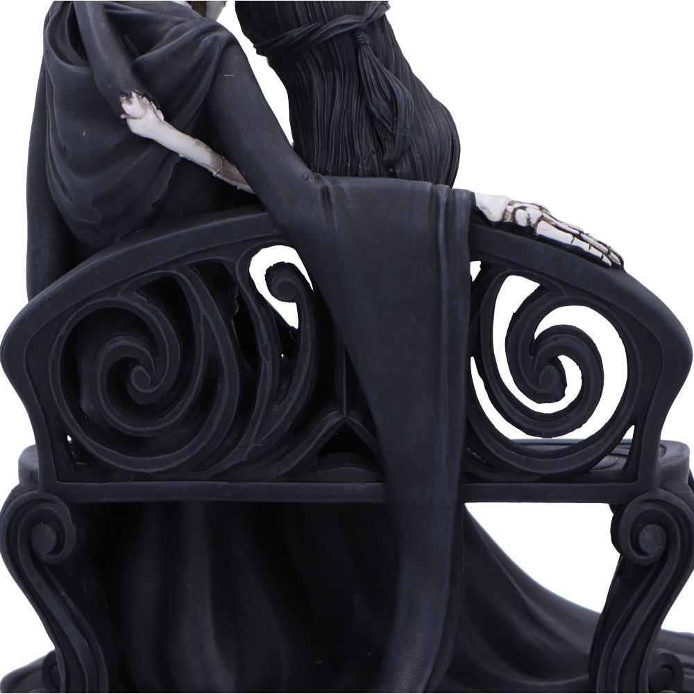 Romantic Death Embrace Statue Eternal Bond Skeleton Couple Fantasy Figurine
