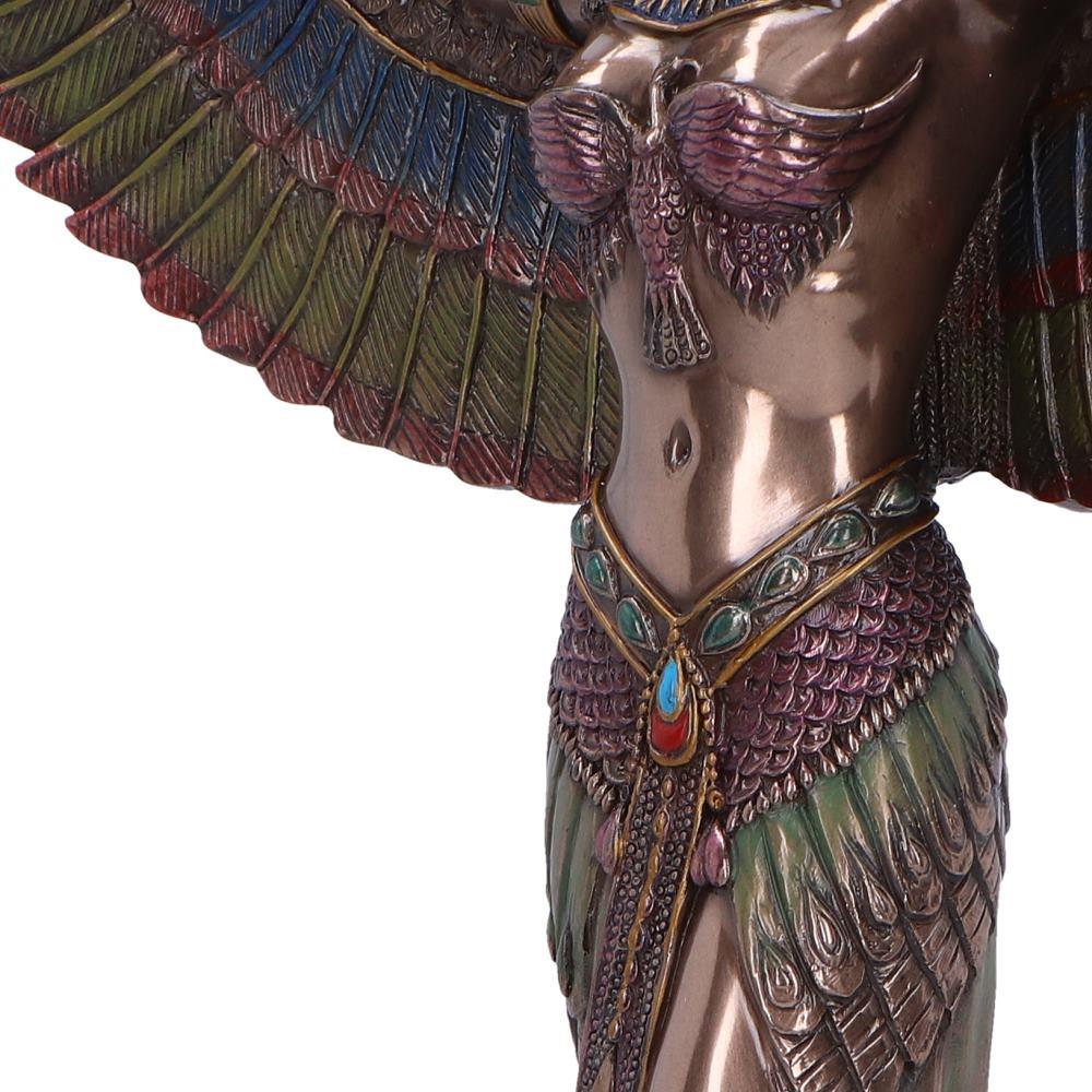 Isis Goddess Figurine Egyptian Magic Wisdom Motherhood Statue Winged decor