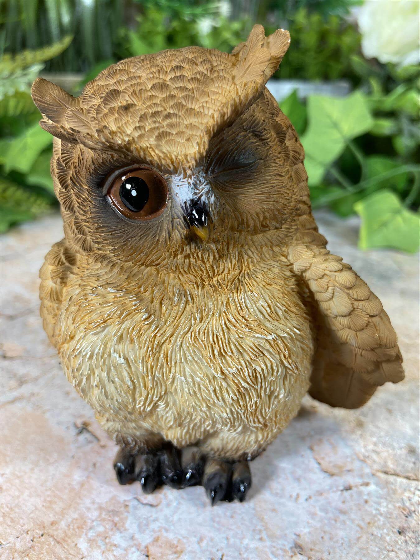 Hilarious Owl Resin Garden Ornament Home Decoration Lawn Decor