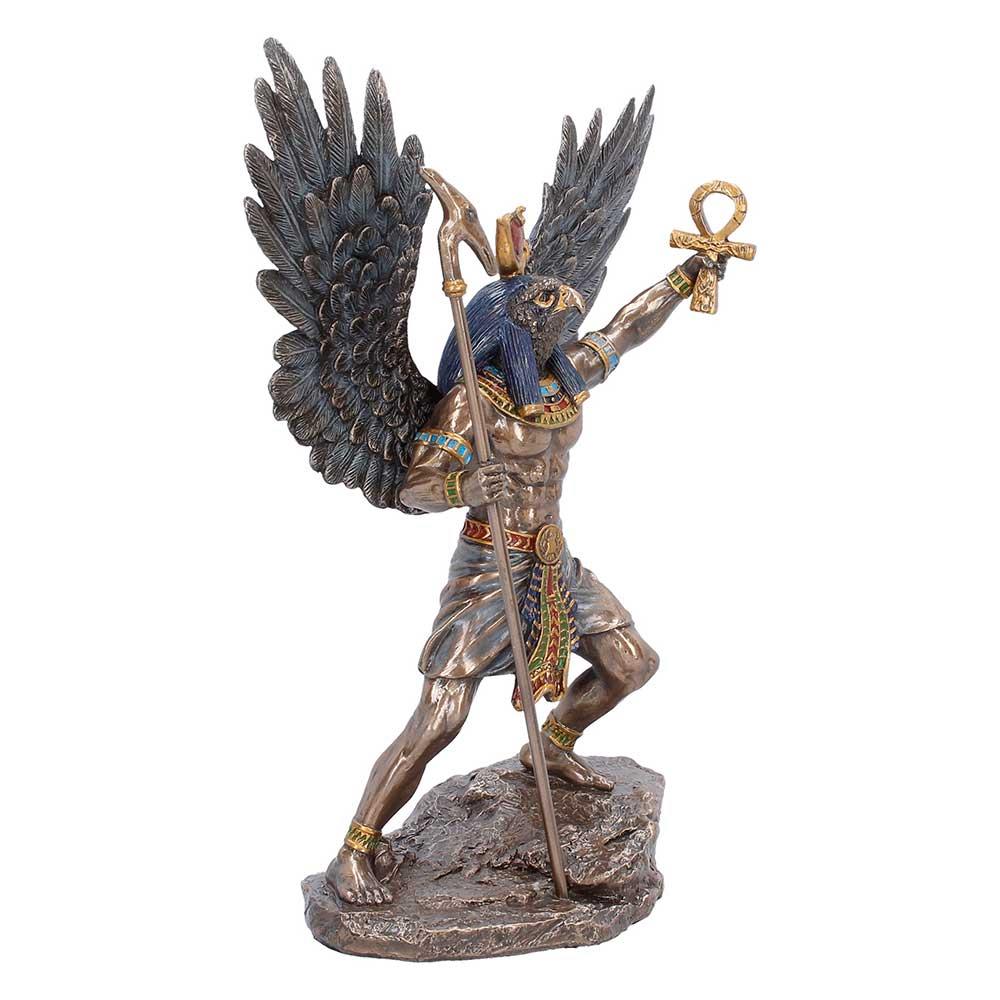 Ra Egyptian Sun God Statue Figurine Ornament Sculpture Winged Deity Mythology Decor