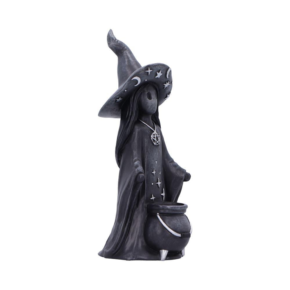 Dazzle Little Souls Figurine Witch Spirit with Cauldron Fantasy Wiccan Gothic Decor