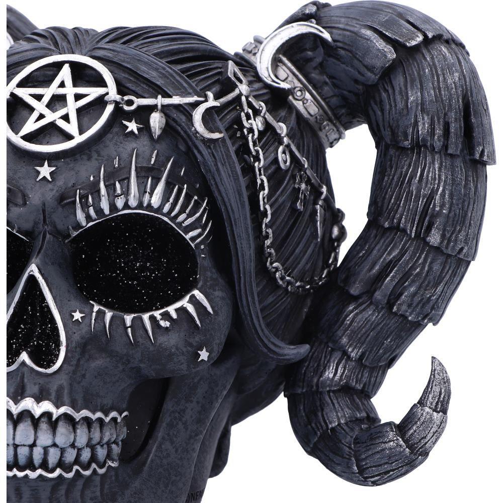 Gothic Baphomet Doll Skull Ornament Alchemy Fantasy Figurine Wiccan Pentagram Statue