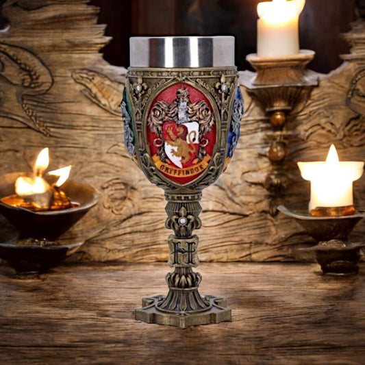 Official Harry Potter Four Hogwarts House Goblet Collectible 19.7cm Gift Box