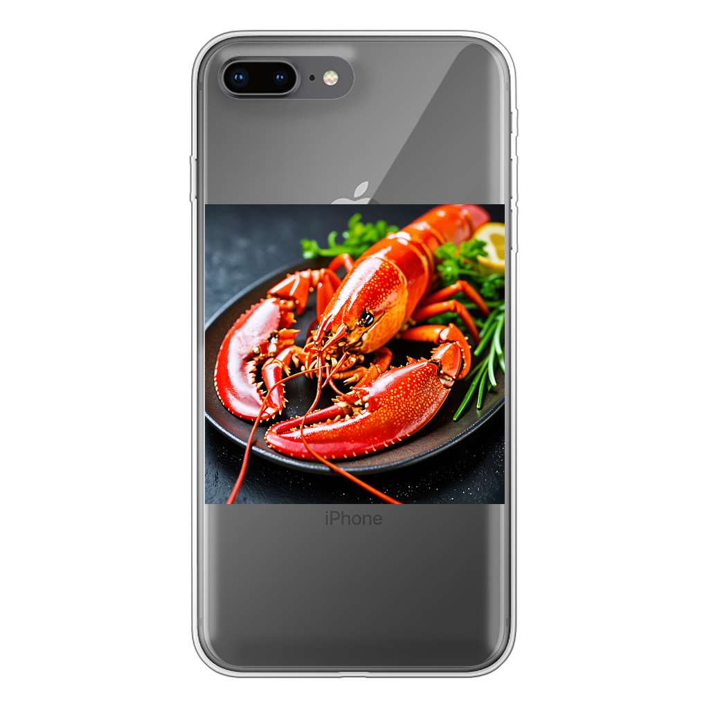 Food Back Printed Transparent Soft Phone Case