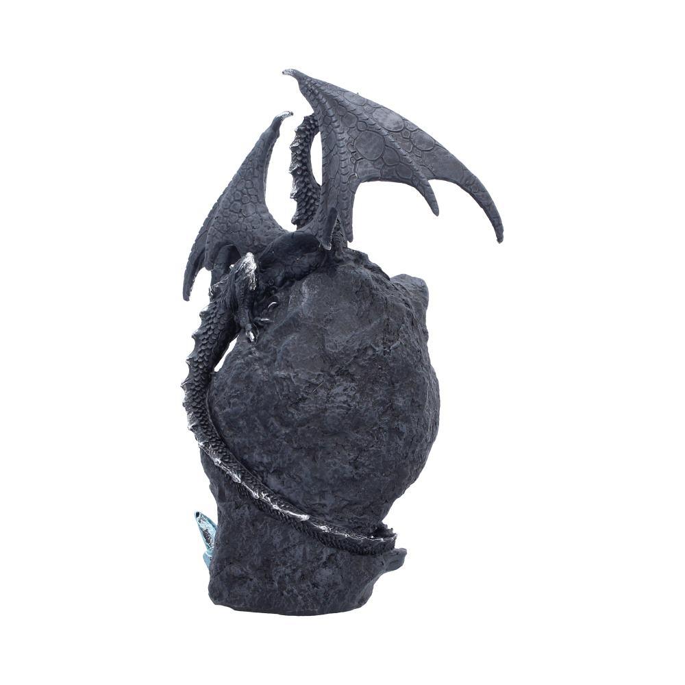 Midnight Custodian Light Up Dragon Statue LED Fantasy Geode Dragon Ornament