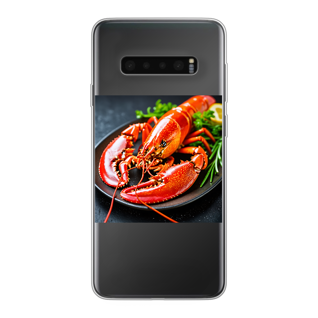 Food Back Printed Transparent Soft Phone Case